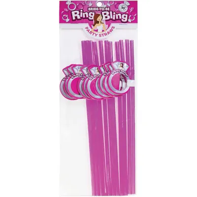 RING BLING PARTY STRAWS