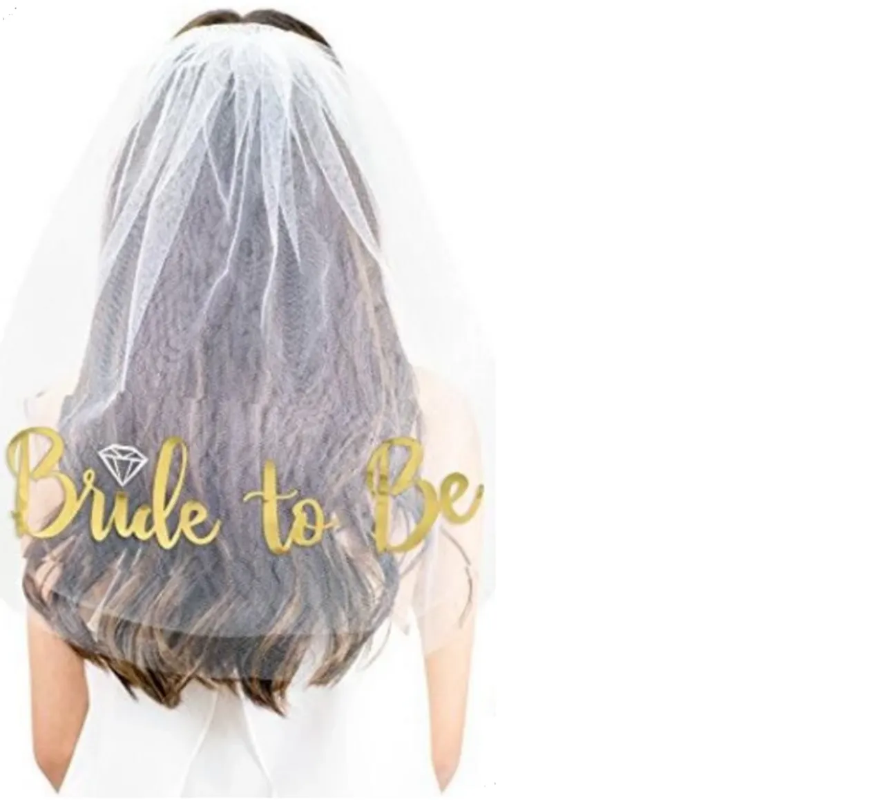BRIDE TO BE VEIL WHITE