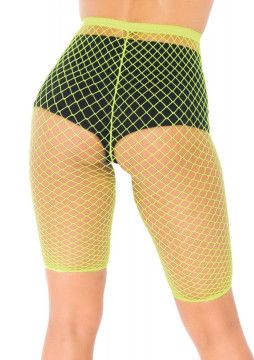 INDUSTRIAL FISHNET BIKER SHORT NEON