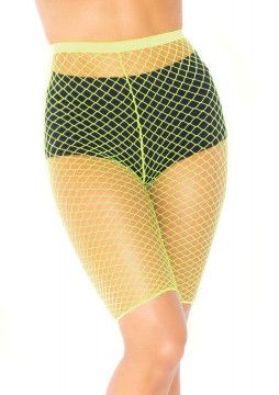 INDUSTRIAL FISHNET BIKER SHORT NEON
