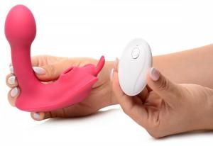 SHEGASM BUTTERFLY TEASE 10X CLIT SUCTION STIM W/REMOTE SHEGASM BUTTERFLY TEASE 10X CLIT SUCTION STIM W/REMOTE