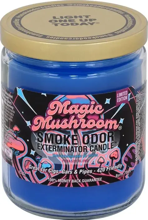 SMOKE ODOR CANDLE MAGIC MUSHROOMS