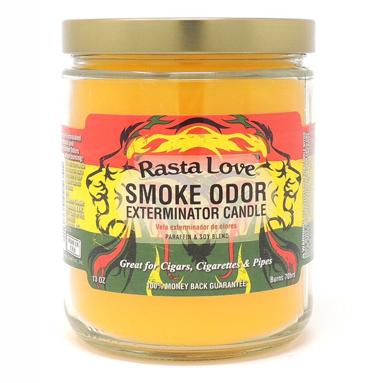 SMOKE ODOR CANDLE RASTA LOVE
