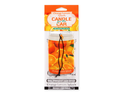 SMOKE ODOR CAR HANGER ORANGE LEMON