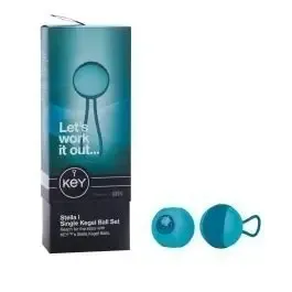 KEY SQUEEZE ME TIGHT MINI STELLA II DOUBLE KEGAL BALL SET TEAL