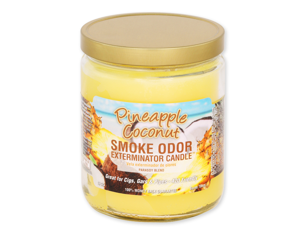 SMOKE ODOR CANDLE PINEAPPLE COCONUT
