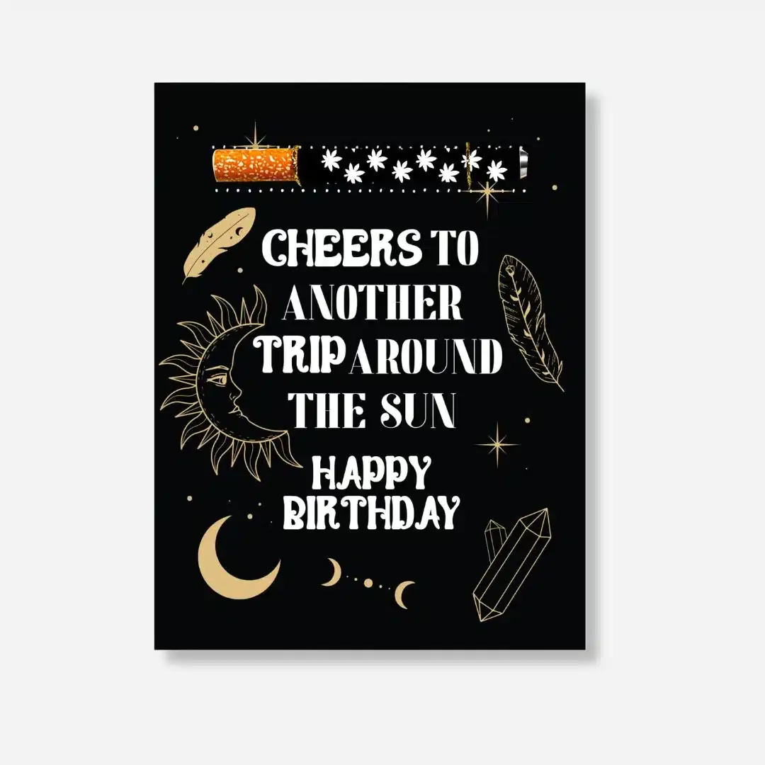 KUSHKARDS CELESTIAL BIRTHDAY CARD
