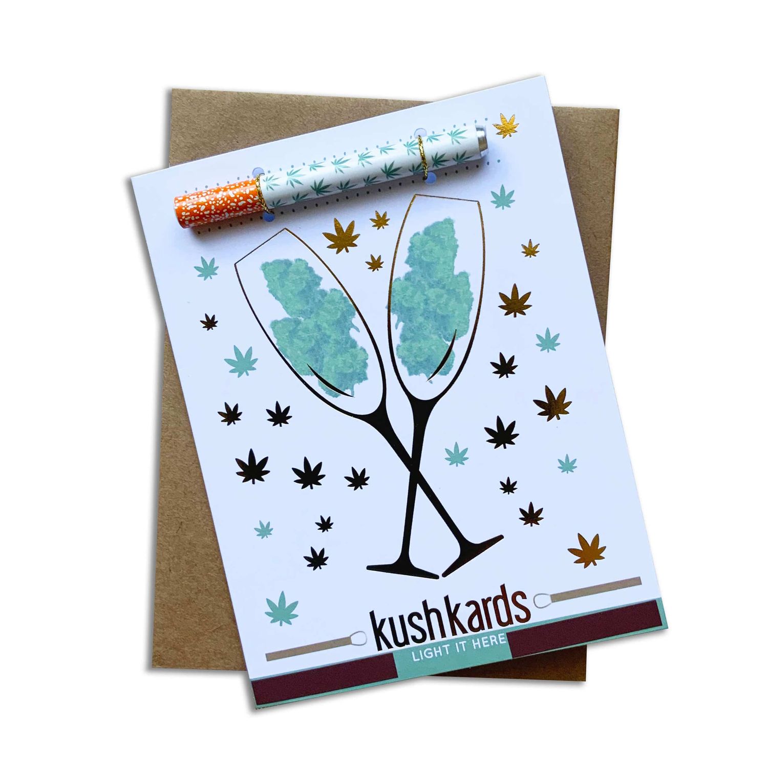 KUSHKARDS CONGRATS CHAMPAGNE BUDS CARD