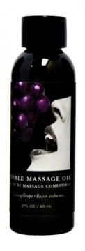 MASSAGE OIL EDIBLE GRAPE 8OZ