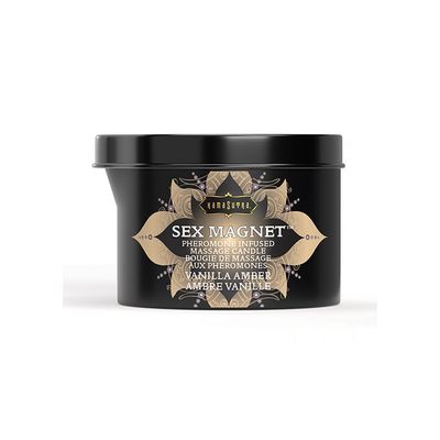 KAMA SUTRA SEX MAGNET CANDLE WITH POUR SPROUT VANILLA AMBER