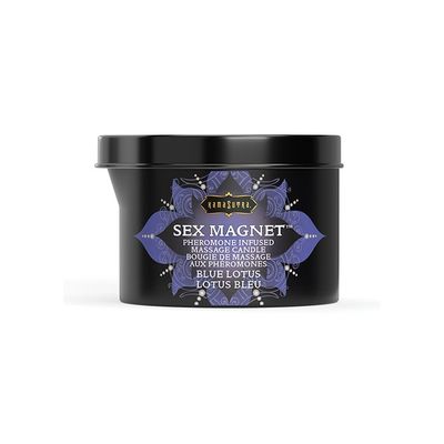 KAMA SUTRA SEX MAGNET CANDLE WITH POUR SPROUT BLUE LOTUS