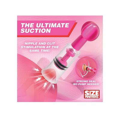 SIZE MATTERS MAXTWIST CLIT AND NIPPLE TRIPLE SUCKER SET PINK