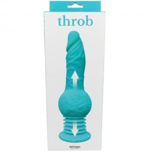 THROB THRUSTING DILDO WITH BALL AND SUCTION CUP
