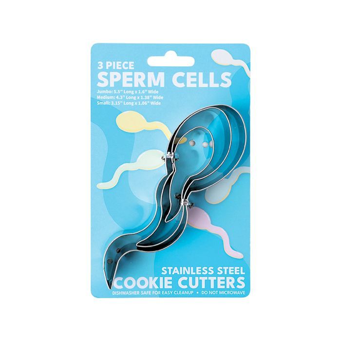 COOKIE CUTTER SET 3 PC SPERM COOKIE CUTTER SET 3 PC SPERM
