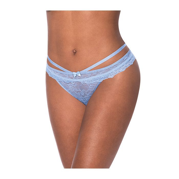 PEEKABOO CHEEKY PANTY PERIWINKLE S/M PEEKABOO CHEEKY PANTY PERIWINKLE S/M