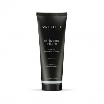 WICKED SENSUAL CARE STRIPPED AND BARE UNSCENTED MASSAGE CREAM