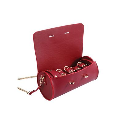 KINKY PLAY BOX FEDERICO LUXURIOUS LEATHER RESTRAINT KIT RED