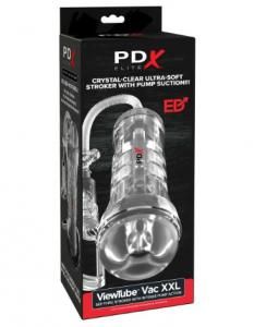 PDX ELIETE VIEWTUBE VAC XXL PUMP SEE-THRU EZ GRIP STROKER PDX ELIETE VIEWTUBE VAC XXL PUMP SEE-THRU EZ GRIP STROKER