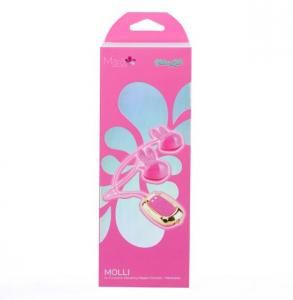 MAIA MOLLI VIBRATING NIPPLE CLAMPS AND NECKLACE PINK MAIA MOLLI VIBRATING NIPPLE CLAMPS AND NECKLACE PINK