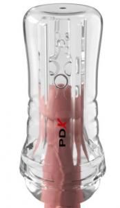 PDX ELITE VEIWTUBE SEE-THRU EZ/ GRIP STROKER CLEAR