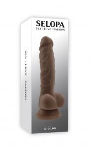 SELOPA 6" DILDO DARK