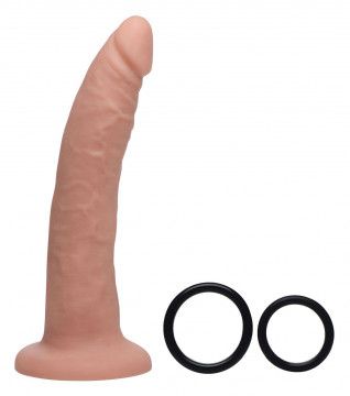 CHARMED 7.5" SILICONE DILDO WITH HARNESS