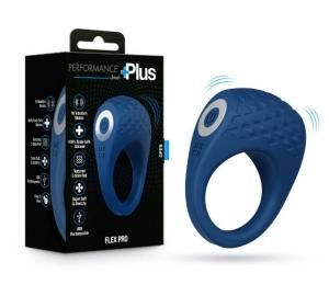 PERFORMANCE PLUS FLEX PRO VIBRATING COCK RING BLUE
