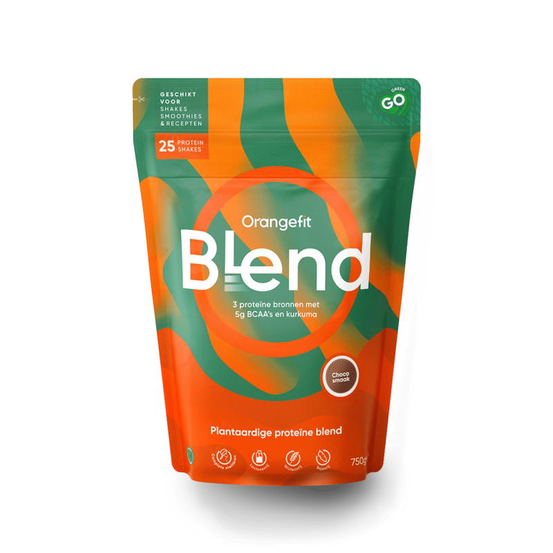 Protein Blend Choco

3 plantaardige proteïne bronnen, 5g BCAA&#39;s en kurkuma. 25 shakes, just add water.