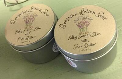 Land of Lavender/Beeswax Lotion Bar 2 oz.
