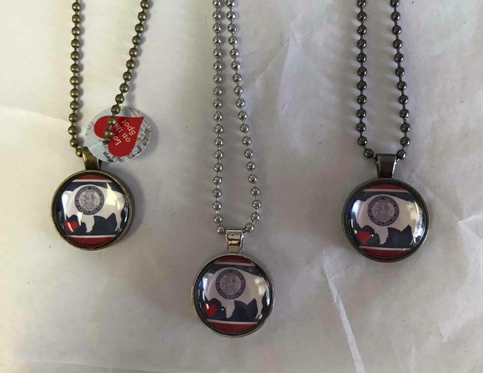 Wyo Flag necklaces Wyo Flag necklaces