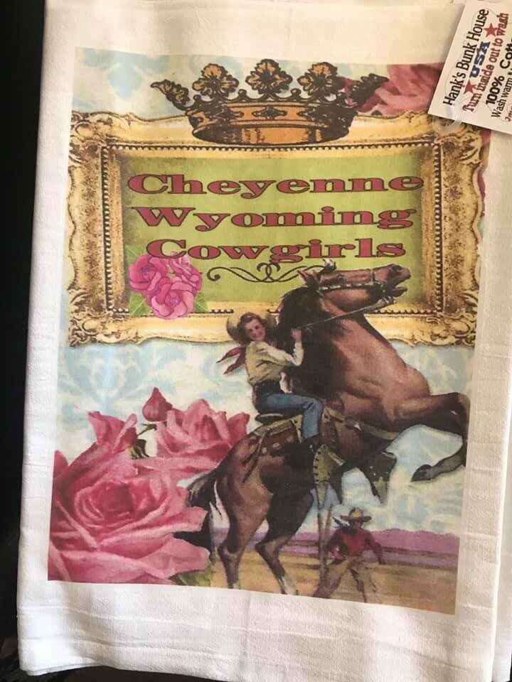 Tea Towel/Cheyenne Wyoming Cowgirls
