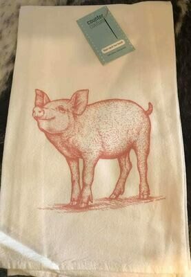 tea towel/pig