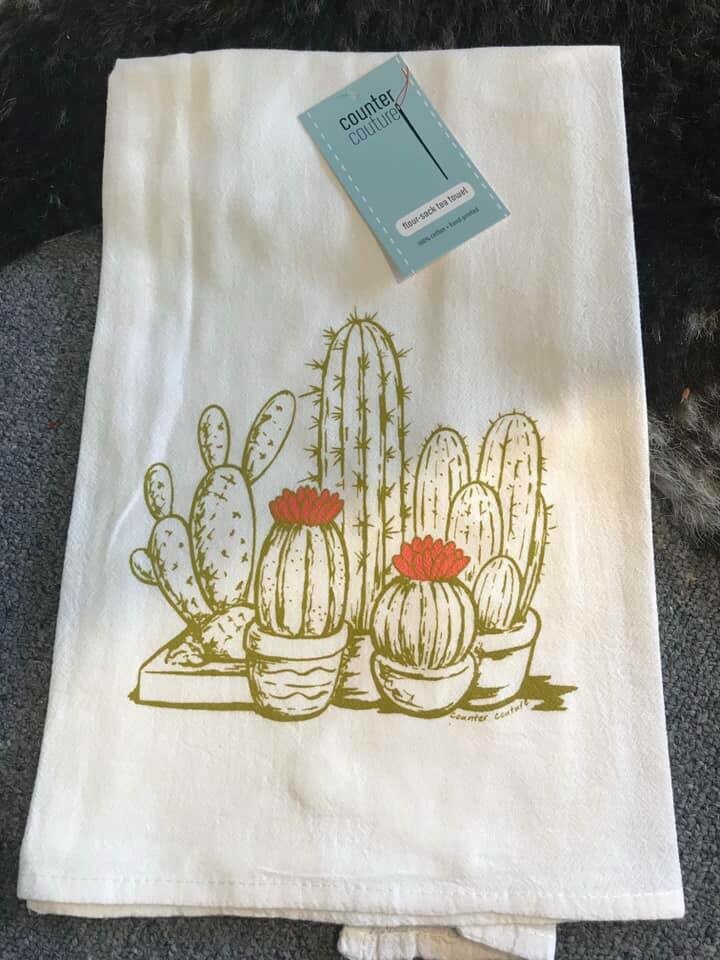 tea towel/succulent/countercouture
