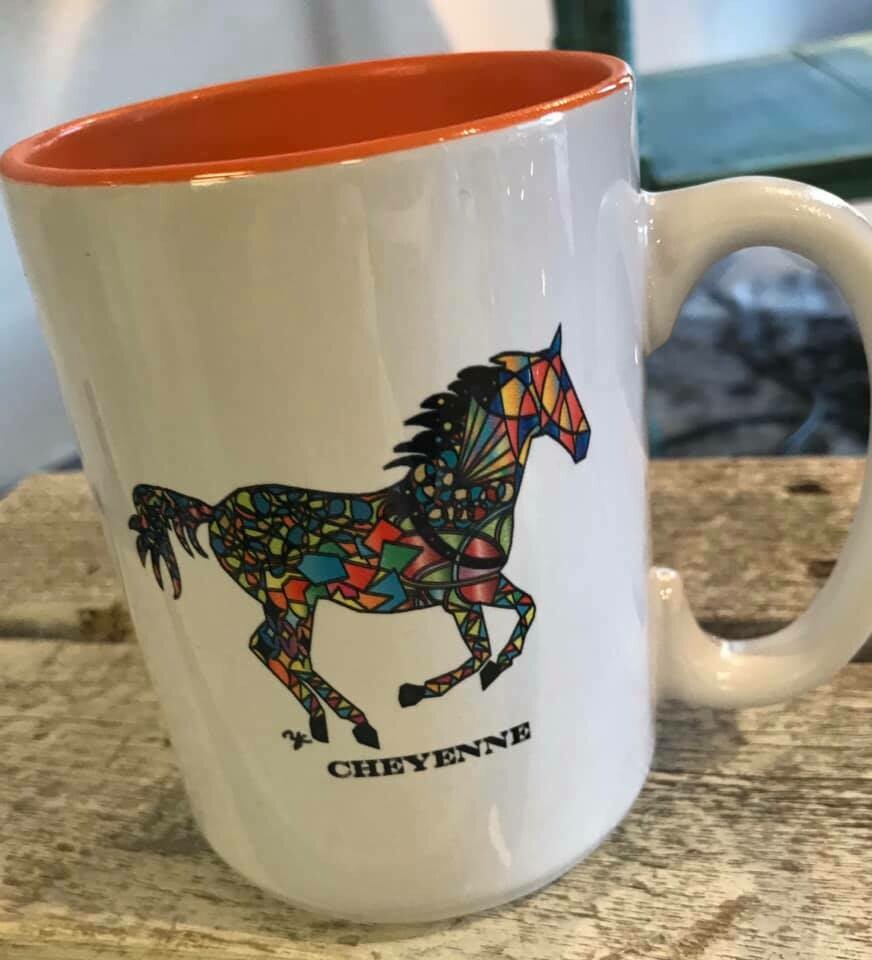 Drinkware/Wyoming horse mug