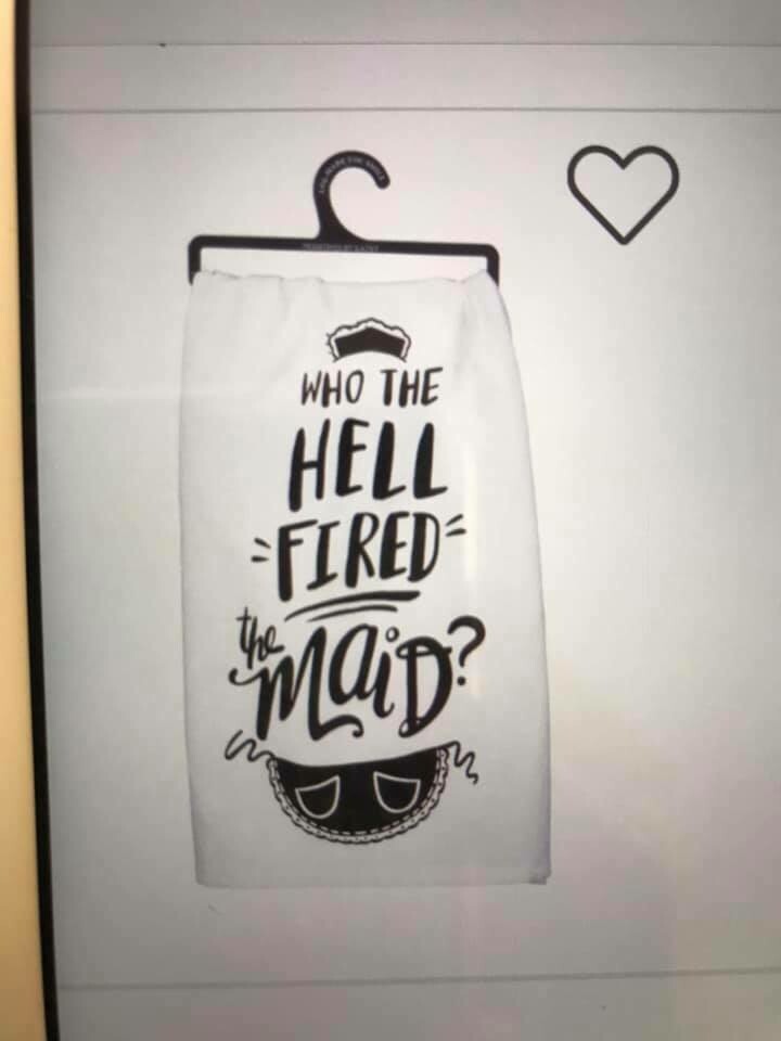 tea towel/flour sack/Who the Hell