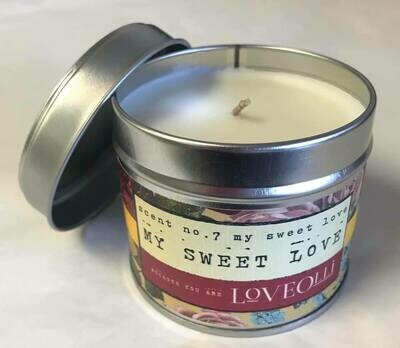 Candle/Loveolli tin/My sweet love candle