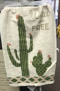 Tea towel/Cactus/wild and free