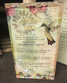 Home Decor/wall art/Own your joy-sign/14x8