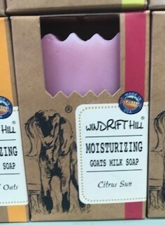 Windrift Hill/ goats milk soap/citrus sun