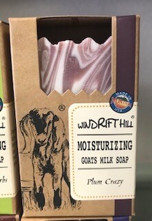 Windrift Hill/ goats milk soap/plum crazy
