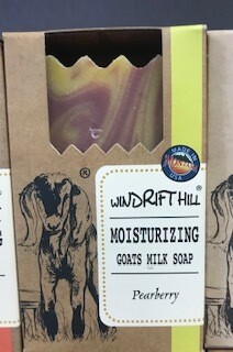 Windrift Hill/ goats milk soap/pearberry
