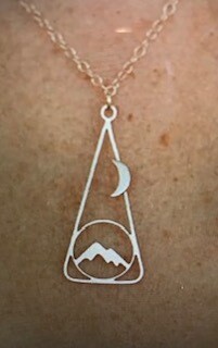 Jewelry/Made of Mountains/Moon over Mountain/Silver