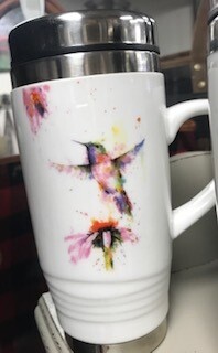 Drinkware/Ceramic Travel cup/Hummingbird