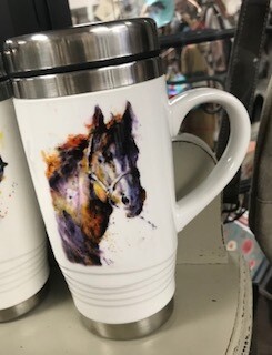 Drinkware/Ceramic Travel cup/horse