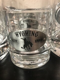 Drinkware/Shot glass/Wyoming medallion