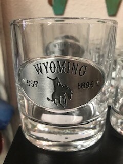 Drinkware/Whiskey Glass/Wyoming medallion