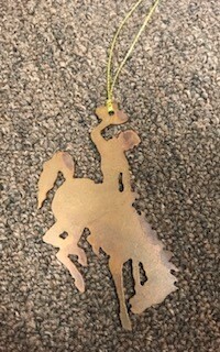 Wyoming made/steamboat/metal/ornament