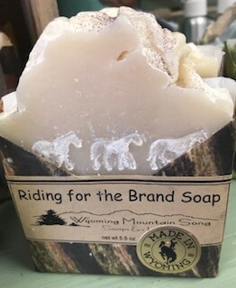 Wyoming Mountain Song Soap/
Riding for the Brand 
Made in Wyoming