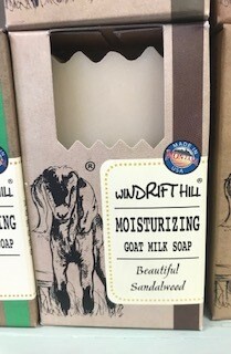 Windrift Hill/ goats milk soap/ Beautiful Sandalwood
