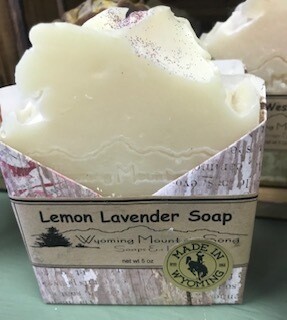 Wyoming Mountain Song Soap/
Lemon Lavender 
Made in Wyoming